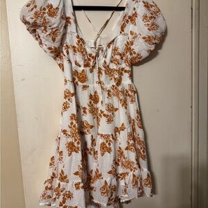 Floral Puff Sleeve Dress